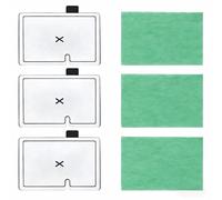 NINEDAN Kit de filtro CF1 de 3 meses compatible con filtro Interpet CF1, kit de cartuchos de filtro de tanque de peces para acuario, 3 cartuchos de filtro de repuesto, 3 almohadillas Algaway