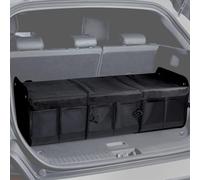 NINEDUCK Organizador de maletero 1680D con tapa, organizador de carga plegable extragrande de 114L para SUV, camiones y grandes áreas de carga, paneles de polipropileno rígidos, tejido 800D x 800D