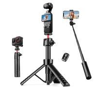 Nineigh 65cm Palo Selfie Tripode para Cámara Acción Compatible con GoPro, dji Osmo Pocket 3, Insta360, Mini Tripode para Movil con Soprtre de Teléfono y Control Remoto para Viaje Vlog