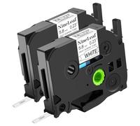NineLeaf Compatible con Brother HSe-211 HSe211 HS-211 HS-211 HSe - Cinta de etiquetas termocontraíble de 5,8 mm x 1,5 m, color negro sobre blanco, para cables en P-Touch PT-E500 E550W P750WN P900W