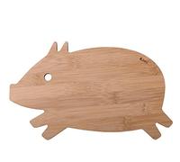 NineLives Tabla de Cortar, Madera, Cerdo, 26 x 14 x 0.5 cm