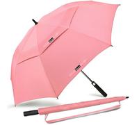NINEMAX Paraguas Grande Antiviento, Paraguas Golf Grandes XXL, Umbrella Extra Grande Resistente Al Viento Fuerte para Mujer Hombre(Rojo Oscuro)