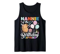 Niñera de The Birthday Capybara Girl, Fiesta de cumpleaños para Familia y niños Camiseta sin Mangas