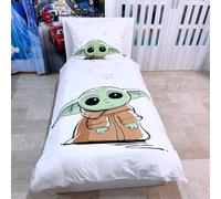 Niñera Yoda Set 2 Piezas Cama Individual Funda Nórdica Funda Algodón Reversible
