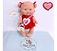 NINES D'ONIL Pepote PEPOTES 28Cm Muñeca Perfumada Colección Vinilo Mini Reborn