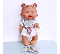 NINES D'ONIL Pepote PEPOTES 28Cm Muñeca Perfumada Colección Vinilo Mini Reborn