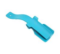 NINESHE Calzador de plástico con diseño curvo, sin necesidad de agacharse ni hacer grandes esfuerzos, calzador ergonómico portátil, para guardar y transportar, para hombres, mujeres y pers (Azul)