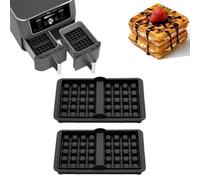 NINESPRING 2 piezas Airfryer accesorio gofrera para Ninja AF400EU, AF451EU, SL400EU y AF500DE doble bandeja de horno, accesorios para freidora de aire caliente, accesorios de silicona para gofrera