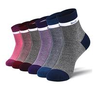 NinetoFiveLife Pack of 6 Cotton Socks for Women Crew Sock Athletic Hiking Socks Soft and Comfortable,Breathable