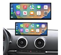 Ninetom Radio para Coche de 12,3 Pulgadas con Apple CarPlay, Android Auto, Mirrorlink y GPS para Audi A3 S3 (2013-2018) con Sistema MIB. Compatible con Mirrorlink, cámara, navegación, Siri y música