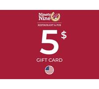 Ninety Nine Restaurant & Pub Gift Card 5 USD Key - UNITED STATES