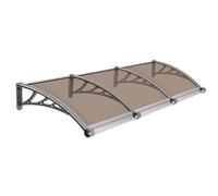 ning for Oude con fregadero de drenaje de 40 x 59 pulgadas, resistente a la lluvia, a prueba de rayos UV, con soportes de plástico de acero y toldo de ventana para porche, patio, puerta delantera