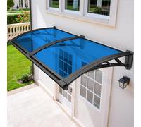 ning for Oude con fregadero de drenaje de 48 x 102 pulgadas, resistente a la lluvia, a prueba de rayos UV, con soportes de plástico de acero y toldo de ventana para porche, patio, puerta delantera