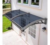 ning para Oude con fregadero de drenaje de 32 x 110 pulgadas, resistente a la lluvia, a prueba de rayos UV, con soportes de plástico y acero y toldo de ventana para porche, patio, puerta delantera