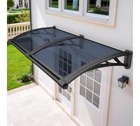 ning para Oude con fregadero de drenaje de 61 x 419 cm, resistente a la lluvia, a prueba de rayos UV, con soportes de plástico y acero y toldo de ventana para porche, patio, puerta delantera
