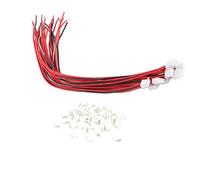 NINGANME 50 Piezas de Conector Hembra ZH-1.5 de 3 Pines con Cable de 28 AWG de 15 cm y 50 Piezas de Enchufe Macho, Conectores eléctricos en Miniatura para Tiras LED, Robots, Placas de
