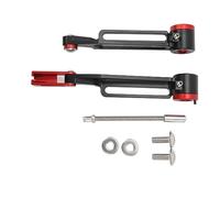 NINGANME Freno en V ultraligero para bicicleta plegable, conjunto de frenos de aleación de aluminio para bicicleta, pastillas de freno de goma resistentes al desgaste con tornillo de ajuste