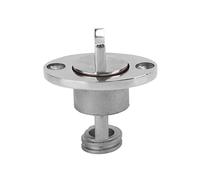 NINGANME Tapón de Drenaje para Barco de Acero Inoxidable de 25 mm, tapón de Drenaje Marino con Giro Giratorio, tapón de Drenaje metálico Resistente a la corrosión para el transom del Barco,