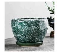 NingBright Macetas Divertidas Maceta de cerámica Interior macetas Extra Grandes con Orificio Drenaje y Bandeja Decoración para el Porche(18CM)