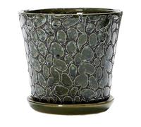 NingBright Macetas Divertidas Macetas de cerámica for Plantas, Juego macetas con Orificio Drenaje for Interior Decoración para el Porche