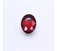 NingPower 80 Piezas Diamantes De Imitación Ovalados, Múltiples Facetas, Base Puntiaguda, Gema De Cristal Artificial, Adecuado para Proyectos De Manualidades, Accesorios De Coser, 6mm X 8mm, Rojo