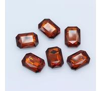 NingPower 80 Piezas Diamantes De Imitación Rectangulares Octogonales, Artificiales Cristales Gemas Con Múltiples Facetas Y Base Puntiaguda, Pedrería para Manualidades Y Coser, 8mm X 10mm