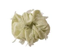 NingPower Gomas Del Pelo De Encaje 2 Piezas, Soportes Para Cola De Caballo Elásticos Cabello Para Mujer, Cintas Para Cabello De Tela Para Cabello Largo, Verde Claro