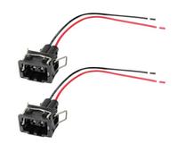 ningqonggongshi Enchufe Sensor Coche 2 Piezas Compatible con VW para Transporter T4 Conector De Luz Antiniebla De 2 Pines Adaptador Hembra Arnés Precableado Toma De Cableado DRL 357972752