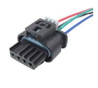 ningqonggongshi Enchufe Sensor Coche Conector de Cable de cableado electrónico de Escape de automóvil de 4 Pines con Conectores sellados para automóvil 805-122-541(Female Wires)
