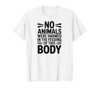 Ningún Animal dañado, declaración Vegana ética para activistas Camiseta