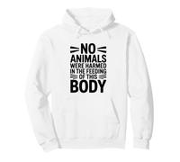 Ningún Animal dañado, declaración Vegana ética para activistas Sudadera con Capucha
