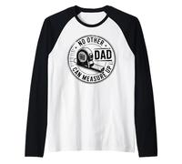 Ningún Otro papá Puede medir Padre Hombres Vintage Camiseta Manga Raglan