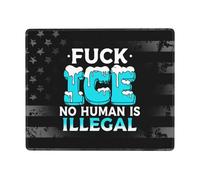 Ningún Ser Humano Es Ilegal. Que Se Joda Ice. Alfombrilla Raton Base De Goma Alfombrillas De Mouse Antideslizante Alfombrilla para Ratón para Oficina Pc Ordenador 25X30Cm