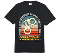 Ningún Trabajo es más Peligroso o Delgado Oficial de Correcciones de Plata Comfort Colors Adult Heavyweight T-Shirt