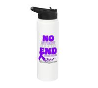 Ninguna historia debería terminar demasiado pronto con la conciencia de la sobredosis Stainless Steel Insulated Water Bottle