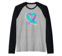 Ninguna Historia debería terminar Demasiado Pronto con la Conciencia sobre la prevención del Suicidio Camiseta Manga Raglan