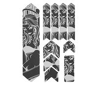 NinGYiYan 10 unids/Set Marco de Bicicleta 3D Reflejo Nocturno Pegatina extraíble Cubierta Protectora de Bicicleta (Modelo de Marco de Belleza)