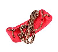 NinGYiYan Asiento de Columpio doblado de plástico para niños al Aire, Duradero para Patio Trasero, diseño ergonómico para jardín de Infantes, Juego de Columpio Seguro y cómodo (Rojo)