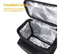 NinGYiYan Bolsa térmica aislada para Bicicleta de Ciclo, Bolsa Frontal para Manillar, Cesta, Bolso de Hombro