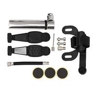 NinGYiYan Bomba de bicicleta de alta presión, para válvulas Presta y Schrader, inflador portátil de neumáticos de bicicleta con cuerpo de aleación de aluminio, manguera a prueba (Plata)