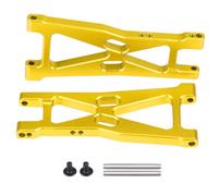 NinGYiYan Brazos de suspensión inferiores traseros para coche RC, aleación de aluminio CNC, para HIMOTO E10XB E10XBL E10DB E10DBL E10SC E10SCL piezas de actualización a escala (33203Y oro)