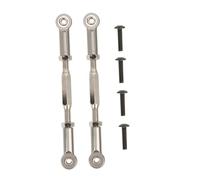 NinGYiYan Buje de rueda de aleación de aluminio mecanizado CNC, para coche RC HIMOTO E10MTL E10MT E10BP escala 1/10, con superficie anodizada, incluye tornillos de montaje (33605T gris titanio)