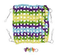 NinGYiYan Fácil de Limpiar: el lecho Colgante de la Jaula de Mascotas es fácil de Limpiar y fácil de secar, Pero no es Lavable a máquina. Retire la Cadena Colgante Antes de Lavar. (25 * 25 cm)