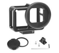 NinGYiYan Funda protectora de aleación de aluminio negra para cámara GoPro 7 con filtro UV
