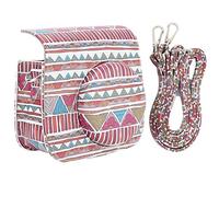 NinGYiYan Funda Protectora de Cuero PU para cámara de Estilo étnico Impreso, Estuche de Transporte para cámara instantánea (Estilo étnico)