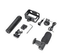 NinGYiYan Micrófono omnidireccional de Alta sensibilidad Plug and Play Marco de cámara con trípode de aleación de Aluminio con Soportes de Zapata fría para Accesorios universales