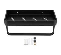 NinGYiYan para Estante de Almacenamiento de baño,Encimera ensanchada,Valla de Seguridad elevada,Material de Aluminio Espacial,Acabado Resistente a la corrosión,Diseño de Esquina (Una Sola Capa con