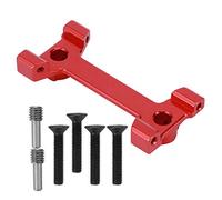 NinGYiYan Soporte trasero de aleación de aluminio de alta resistencia para Axial SCX10 III, pieza de repuesto de metal mejorada, ligero, duradero, resistente a la corrosión, (Rojo)