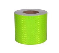 NINHFTDROU Cinta reflectante fluorescente Cinta Reflectante 15cm x 50m Multicolor(Bright Green)