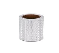 NINHFTDROU Cinta reflectante fluorescente Cinta Reflectante de Seguridad PVC Autoadhesiva Multicolor 10cm x (3-45) m(White,10cm x 10m)